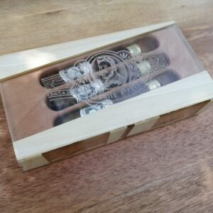 Caixa de Luxo Presente marfim e resina, danilo gentili my fucking cigar charutos especiais
